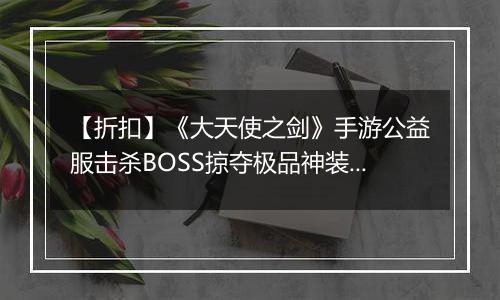 【折扣】《大天使之剑》手游公益服击杀BOSS掠夺极品神装；跨服PK开启激战新体验！