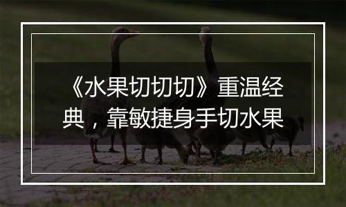 《水果切切切》重温经典，靠敏捷身手切水果