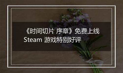 《时间切片 序章》免费上线Steam 游戏特别好评