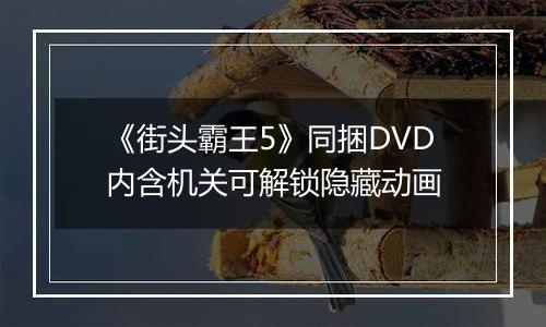 《街头霸王5》同捆DVD内含机关可解锁隐藏动画