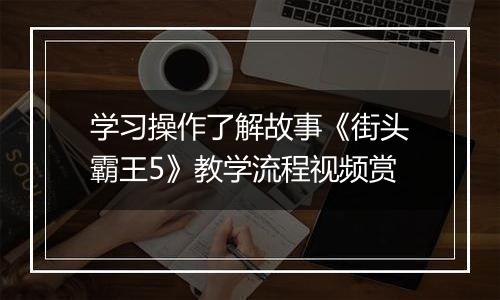 学习操作了解故事《街头霸王5》教学流程视频赏