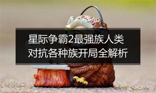 星际争霸2最强族人类对抗各种族开局全解析