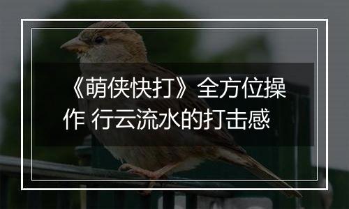 《萌侠快打》全方位操作 行云流水的打击感