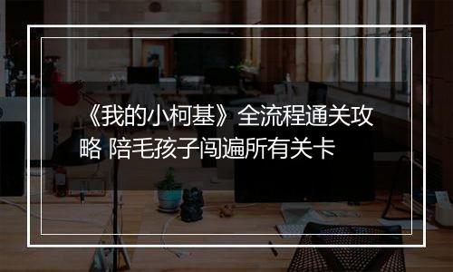 《我的小柯基》全流程通关攻略 陪毛孩子闯遍所有关卡