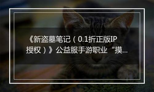《新盗墓笔记（0.1折正版IP授权）》公益服手游职业“摸金”技能定位解析