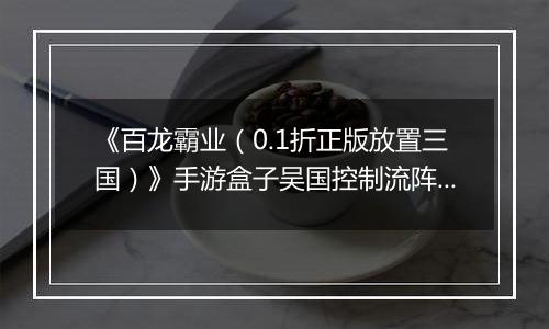《百龙霸业(0.1折正版放置三国)》手游盒子吴国控制流阵容