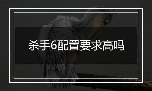 杀手6配置要求高吗