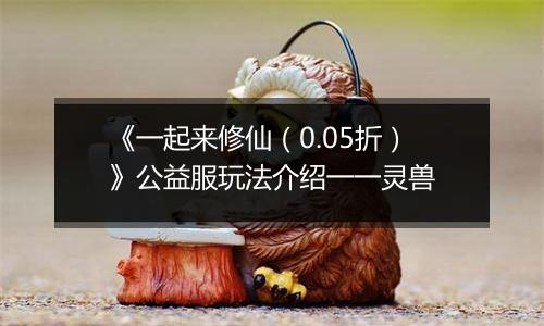 《一起来修仙（0.05折）》公益服玩法介绍一一灵兽
