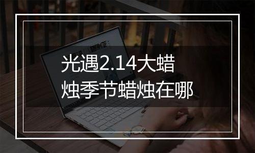 光遇2.14大蜡烛季节蜡烛在哪