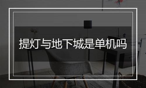 提灯与地下城是单机吗