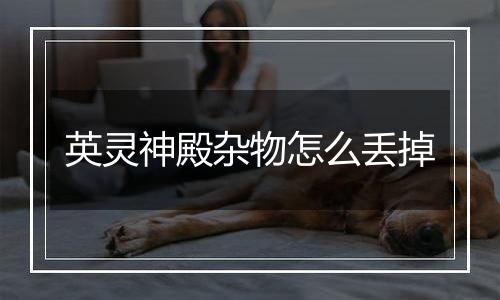 英灵神殿杂物怎么丢掉