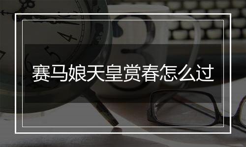 赛马娘天皇赏春怎么过