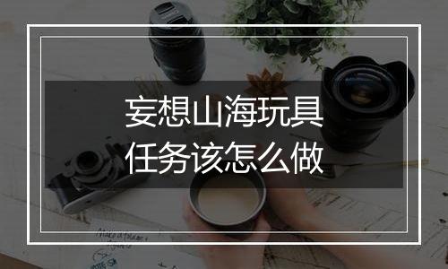 妄想山海玩具任务该怎么做
