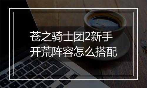 苍之骑士团2新手开荒阵容怎么搭配
