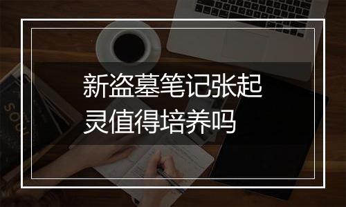 新盗墓笔记张起灵值得培养吗