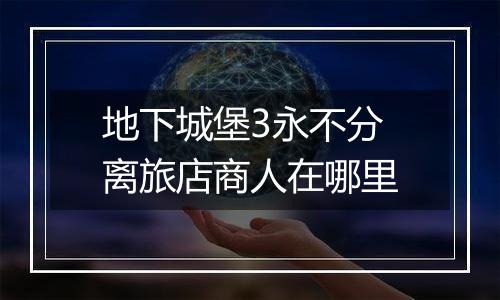 地下城堡3永不分离旅店商人在哪里