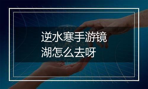 逆水寒手游镜湖怎么去呀