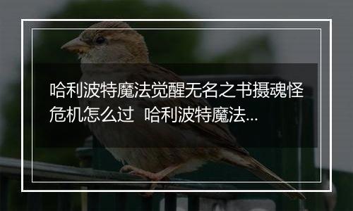 哈利波特魔法觉醒无名之书摄魂怪危机怎么过  哈利波特魔法觉醒无名之书摄魂怪三星攻略