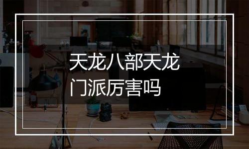 天龙八部天龙门派厉害吗