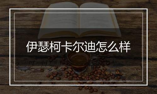 伊瑟柯卡尔迪怎么样