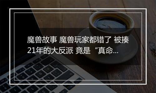 魔兽故事 魔兽玩家都错了 被揍21年的大反派 竟是“真命天子”