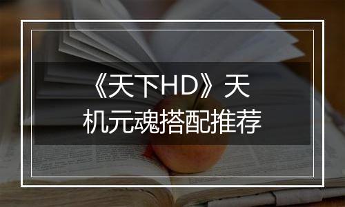 《天下HD》天机元魂搭配推荐