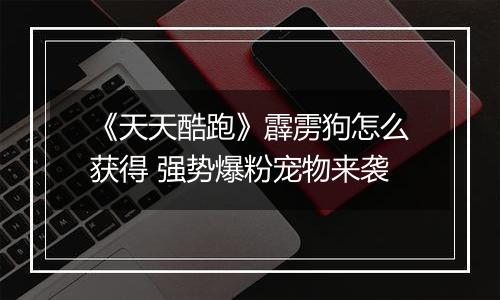 《天天酷跑》霹雳狗怎么获得 强势爆粉宠物来袭