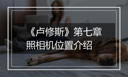 《卢修斯》第七章照相机位置介绍