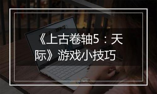 《上古卷轴5：天际》游戏小技巧