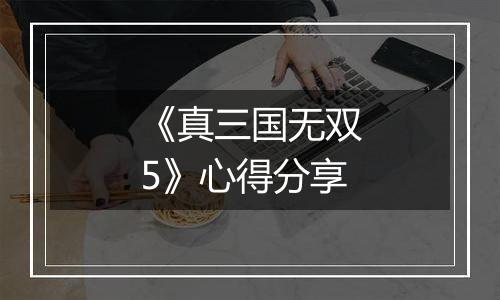 《真三国无双5》心得分享