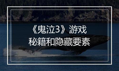 《鬼泣3》游戏秘籍和隐藏要素