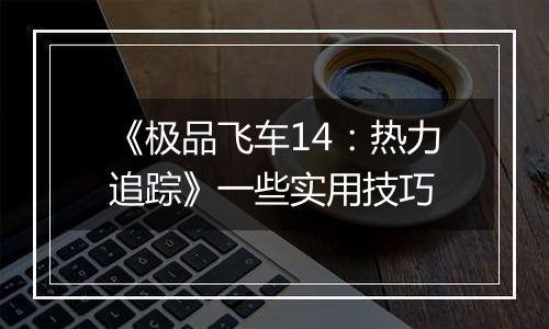 《极品飞车14：热力追踪》一些实用技巧