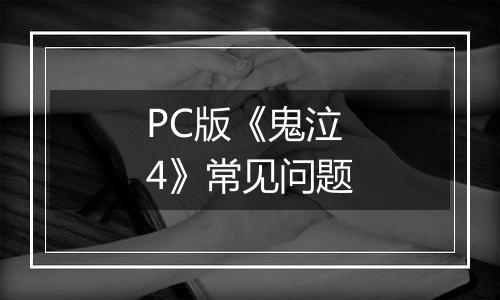 PC版《鬼泣4》常见问题