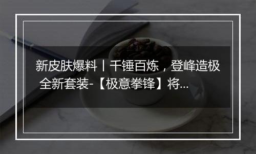 新皮肤爆料丨千锤百炼，登峰造极 全新套装-【极意拳锋】将于11月28日上线~