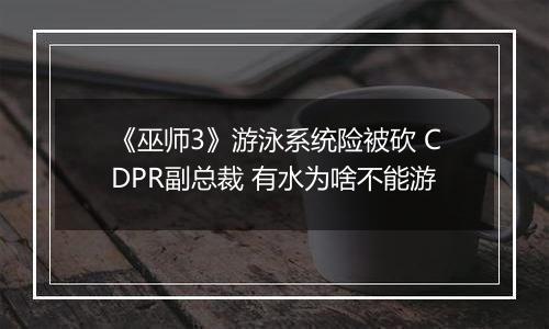 《巫师3》游泳系统险被砍 CDPR副总裁 有水为啥不能游