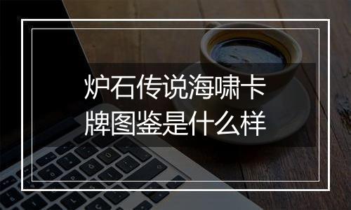 炉石传说海啸卡牌图鉴是什么样