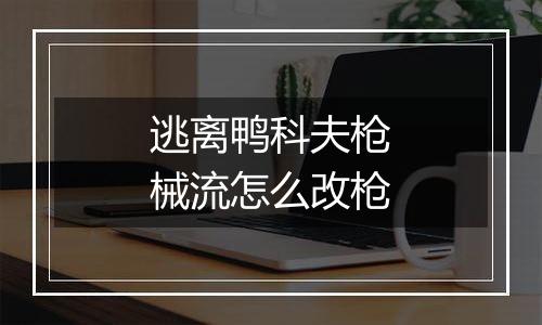 逃离鸭科夫枪械流怎么改枪