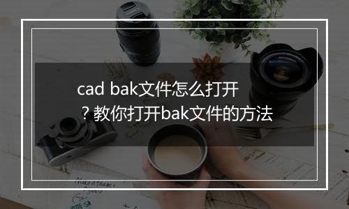 cad bak文件怎么打开？教你打开bak文件的方法