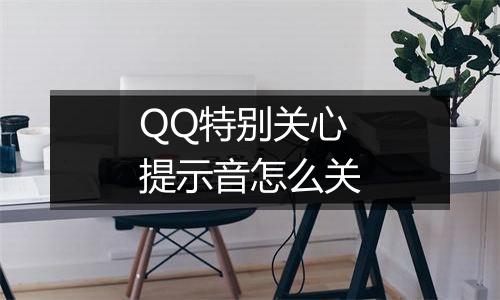 QQ特别关心提示音怎么关
