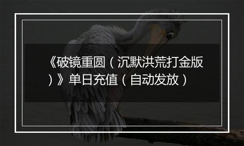 《破镜重圆(沉默洪荒打金版)》单日充值(自动发放)