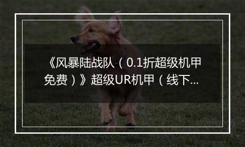 《风暴陆战队（0.1折超级机甲免费）》超级UR机甲（线下申请）2025-11-01-2025-11-03
