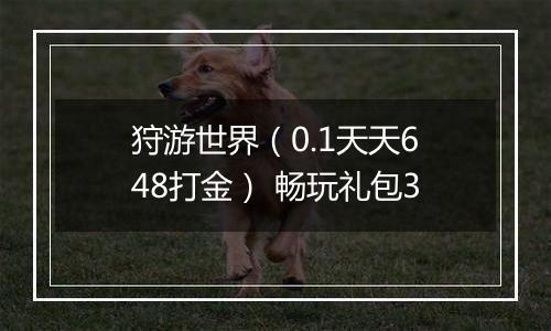 狩游世界（0.1天天648打金） 畅玩礼包3
