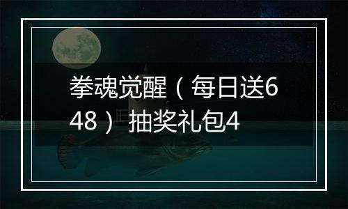 拳魂觉醒（每日送648） 抽奖礼包4