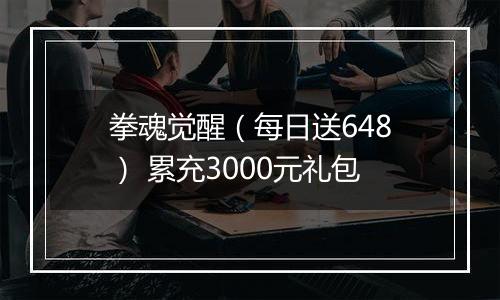 拳魂觉醒（每日送648） 累充3000元礼包