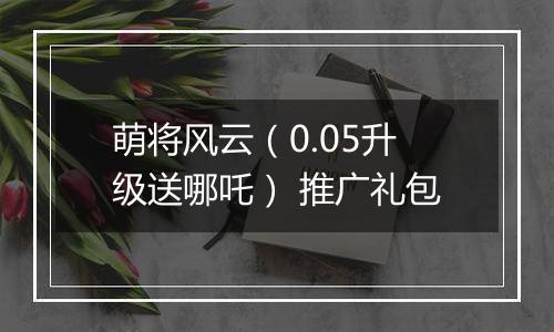 萌将风云（0.05升级送哪吒） 推广礼包