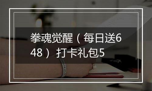 拳魂觉醒（每日送648） 打卡礼包5