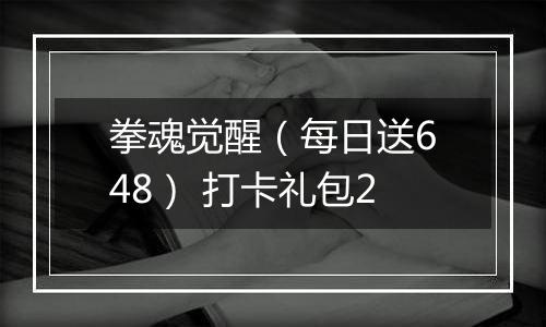 拳魂觉醒（每日送648） 打卡礼包2