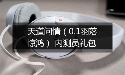 天道问情（0.1羽落惊鸿） 内测员礼包