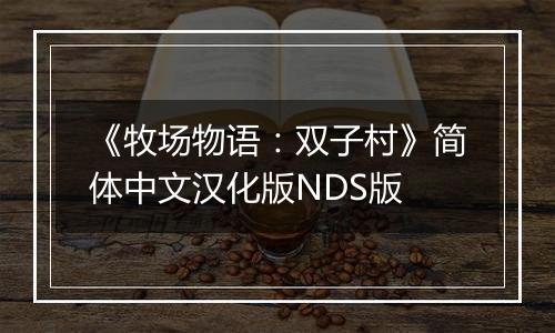 《牧场物语：双子村》简体中文汉化版NDS版