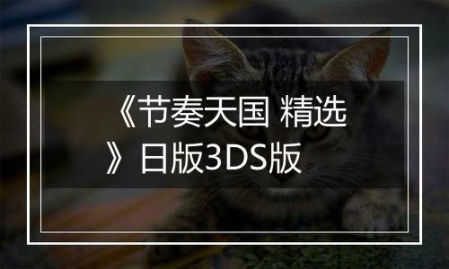 《节奏天国 精选》日版3DS版